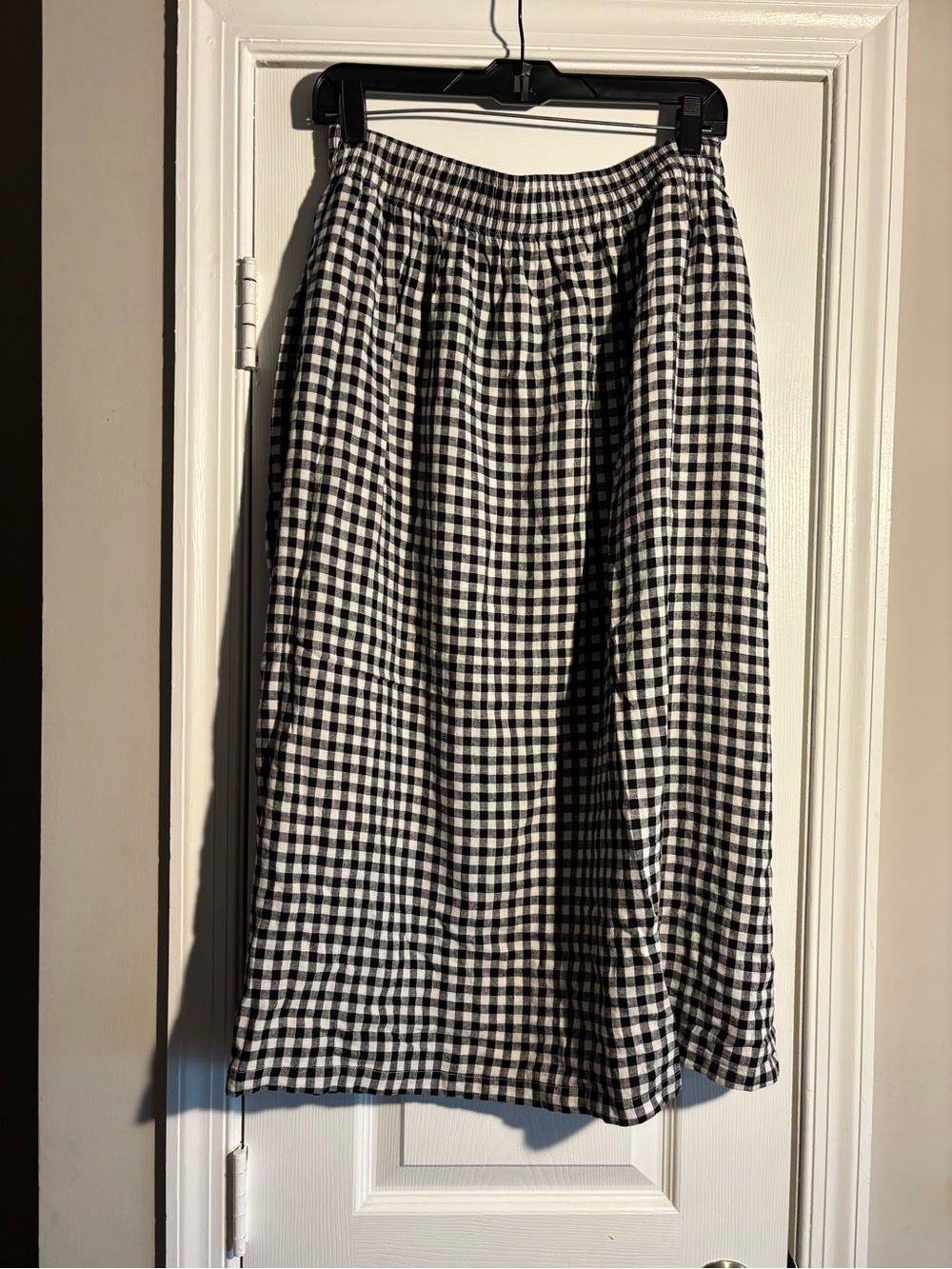 NWT Caslon Gingham A-Line Midi Skirt size L - Picture 5 of 5